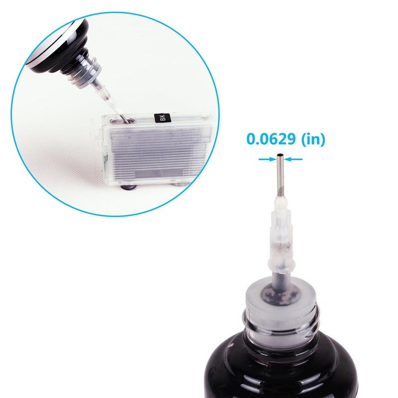 CoYlBod Black Regular Refilled Ink for T254 T252XL120-BCS T252XL220 T252XL320 T252XL420 Workforce WF-7710 WF-7720 WF-7210 WF-3630 WF-7620 WF-7610 WF-3640 WF-3620 Use for Refillable Cartridges or CISS - Image 3